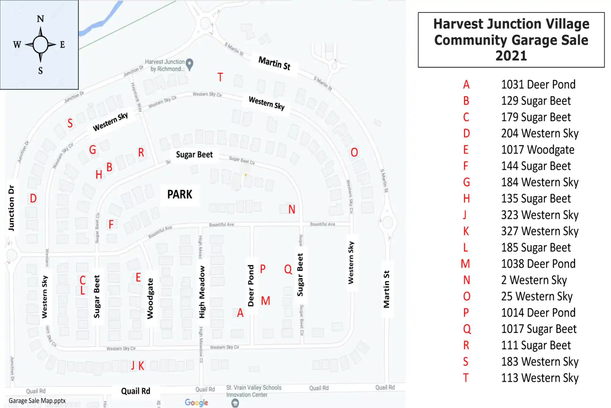 Garage Sale Map